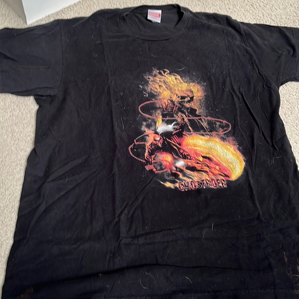 Black ghost rider t-shirt marvel